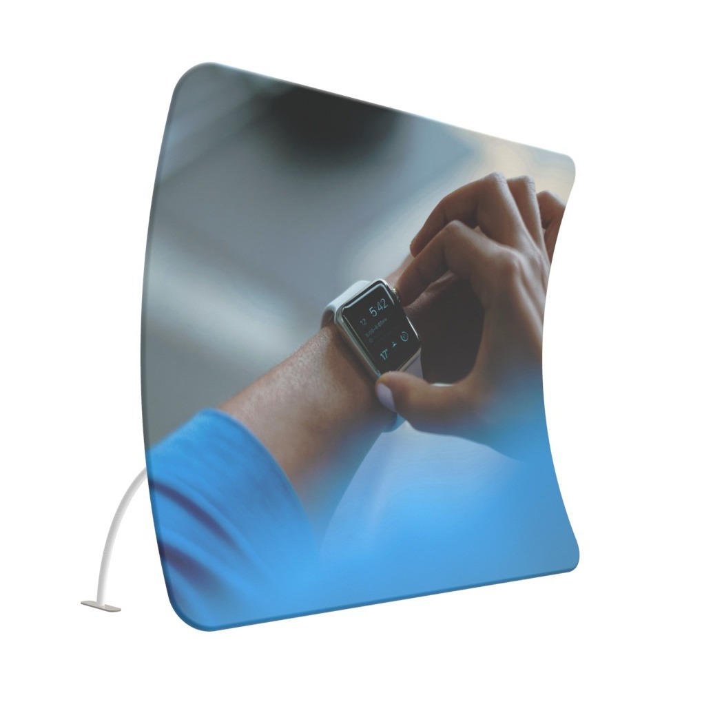 Custom Tension Fabric Display Backdrop- Curved Shape Ⅰ